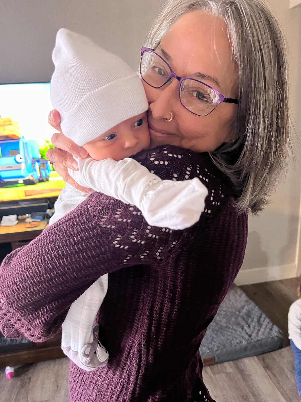 grandma with grandchild