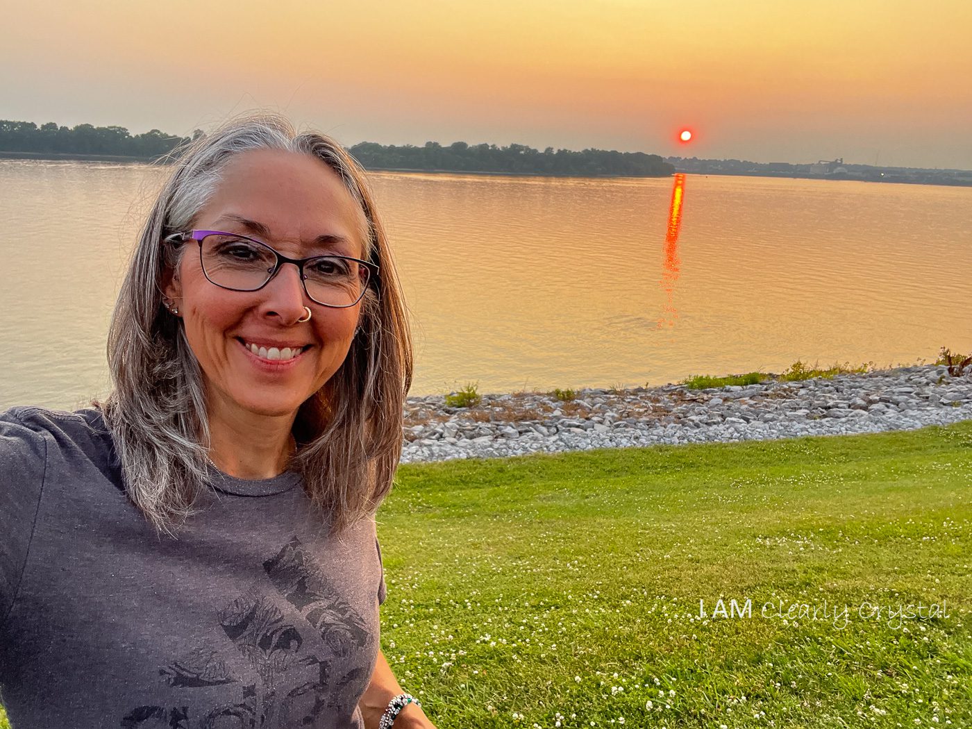 sunset selfie