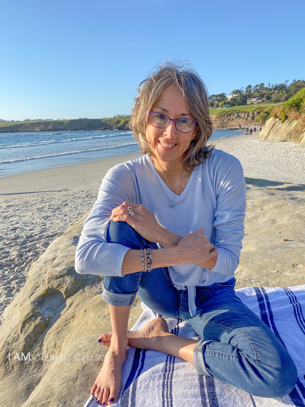 woman on the beach