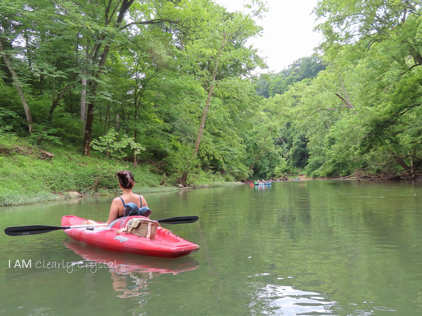 woman in kayak