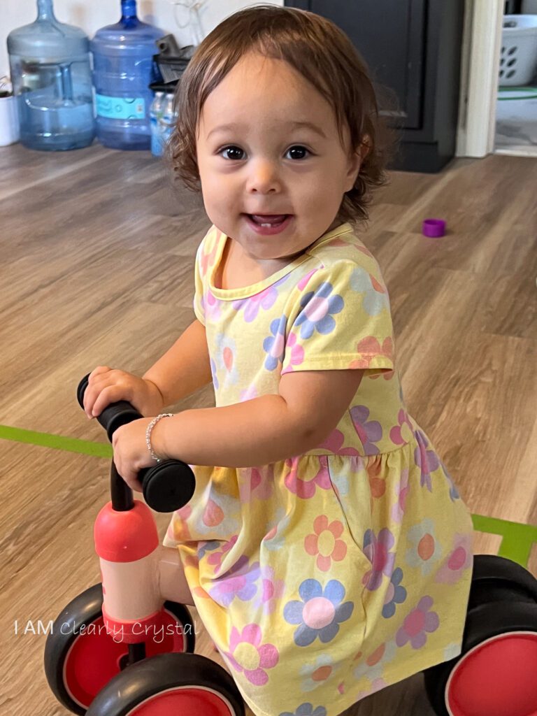 toddler on trike